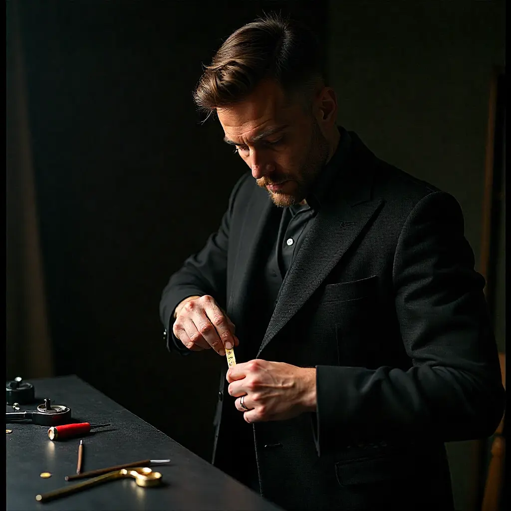 expert tailor performing alterations